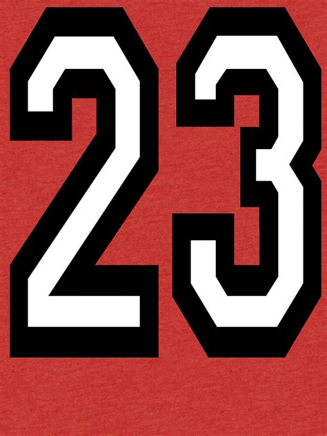 23 23rd Team Sports Number 23 Twenty Three Two Three
