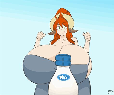 Rule 34 Animated Bottle Cap Bouncing Breasts Cow Girl Huge Ass Huge