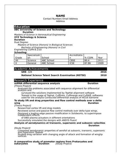 Get your favorite cv format and start your job search now! 12 Bsc Brisker Resume Format Obtain in 2020 | Engineering ...
