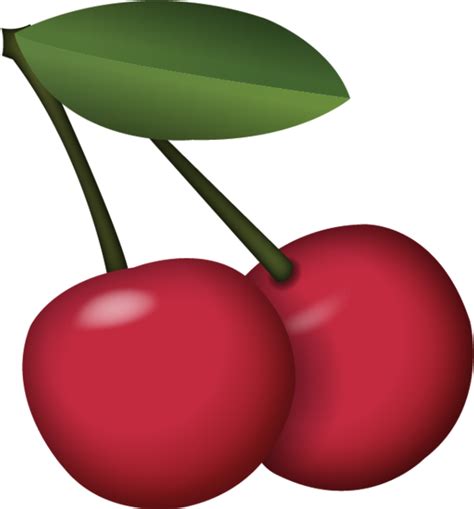 Cherry Clipart Emoji Cherry Emoji Png Transparent Png Full Size