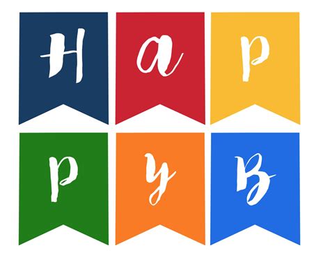 Free Happy Birthday Banner Printable Printable World Holiday