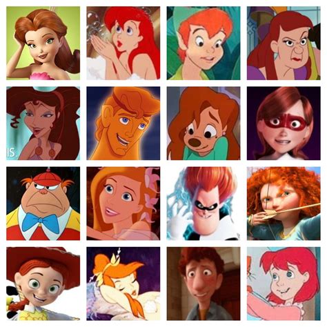 More Movie Gingers Red Head Halloween Costumes Ginger Cartoon Characters Walt Disney Pictures