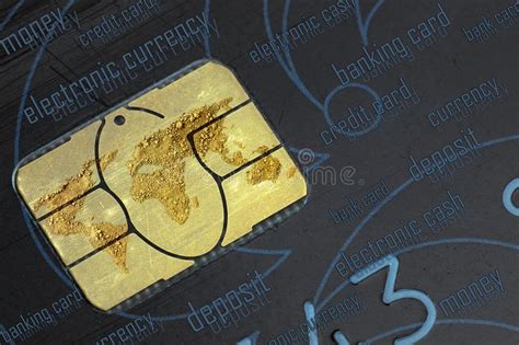 Maybe you would like to learn more about one of these? World Map Made Of Gold On A Chip Of The Old Black Credit Card Closeup Top View. Stock Photo ...