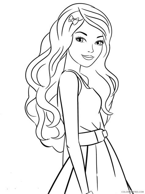 Beautiful Girl Coloring Pages For Girls Beautiful Girl 18 Printable