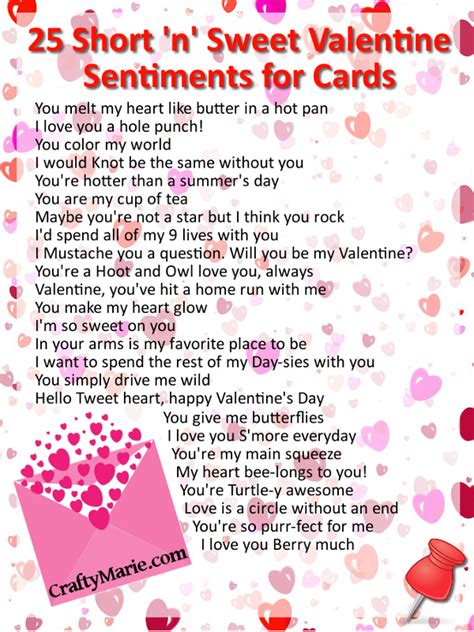 25 Cute Valentine Sentiments For Cards Valentines Card Sayings Valentine Verses Valentine Quotes