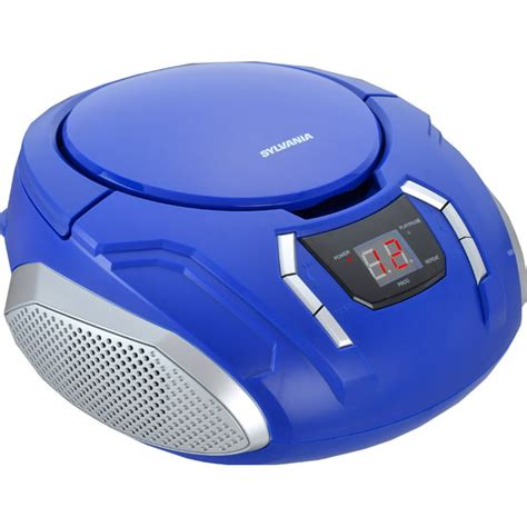 Sylvania Srcd261 Portable Cd Player With Amfm Radio Blue