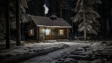 Cozy Winter Cabin Blizzard Sounds Howling Winds Snowstorm Snow