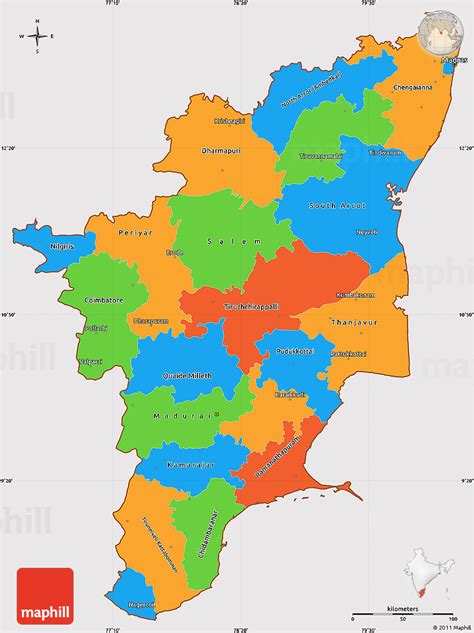 Tamilnadu Outline Map Tamil Nadu Free Map Free Blank Map Free Vrogue
