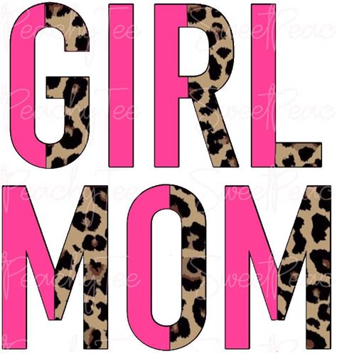 Girl Mom Cheetah Print Mama Sublimation Transfer Ready Etsy