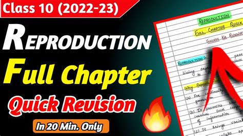 Reproduction Class 10 Full Chapter Class 10 Science Chapter 10 Youtube