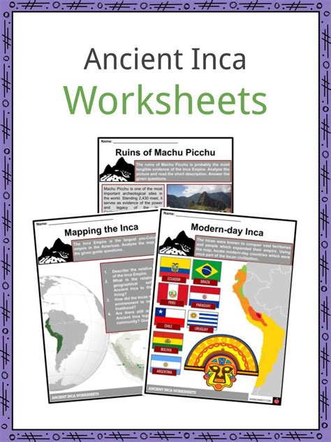 Inca Map For Kids