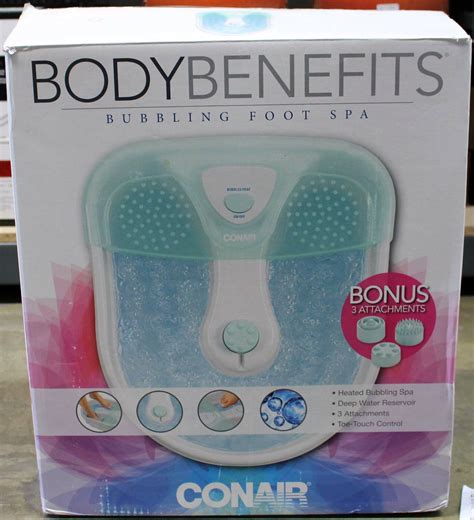 conair body benefits bubbling foot spa see description ebay