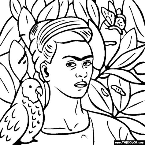 Desenhos De Frida Kahlo Para Colorir Pintar E Imprimir