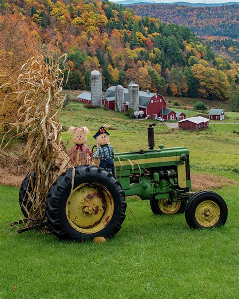 Fall Tractor At Hillside Acres Farm Photograph By Sally Cooper Pixels