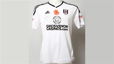 Rafa soares prefers to play with left foot. Poppy Shirt Signed by Fulham FC's Rafa Soares - CharityStars