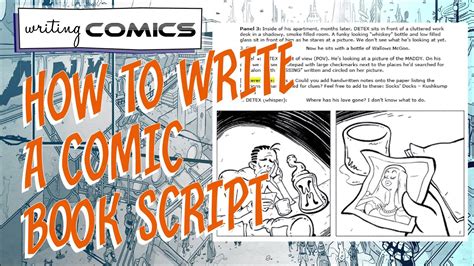 How To Write A Comic Book Part 3 Writing The Script Youtube