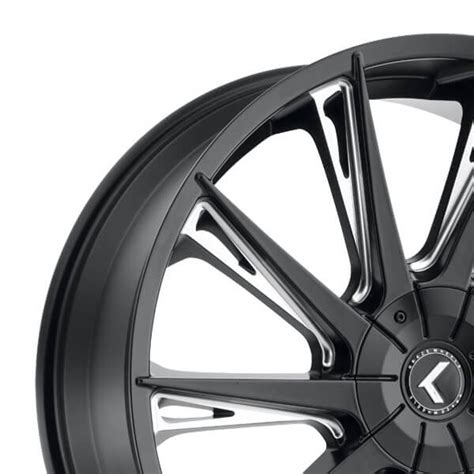 Kraze Kr144 Swagg Black Milled Wheels