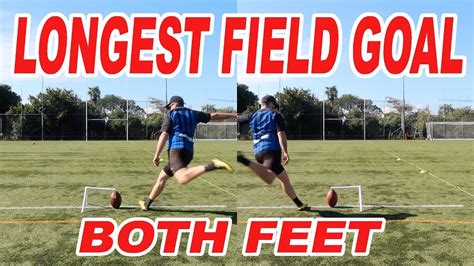 World Record Longest Field Goal With Both Feet 20k Sub Special Youtube