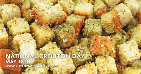 National Crouton Day List Of National Days