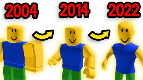 Evolution Of Roblox Noobs 2004 2022 Old Vs New Youtube