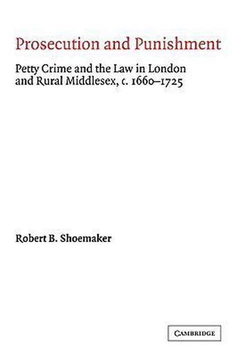 Cambridge Studies In Early Modern British History Robert B Shoemaker