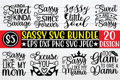 Sassy Svg Bundle Bundle · Creative Fabrica