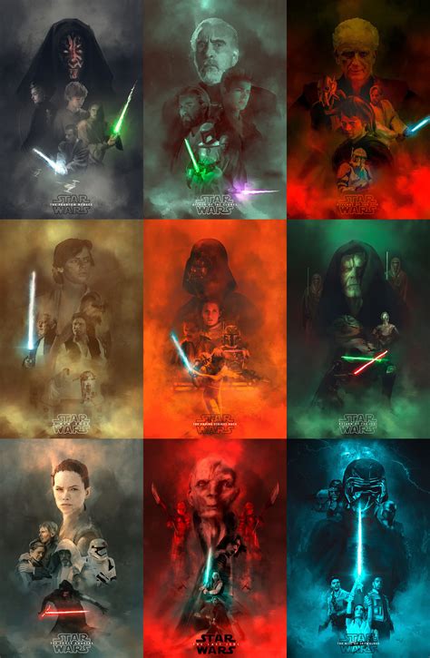 The Skywalker Saga Posters Illustrated By Rafał Rola Starwarscantina