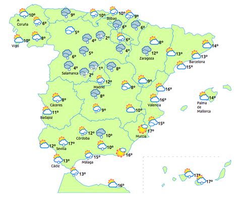 Consiga su previsión del tiempo para españa. Los Reyes traen un cambio en el tiempo inesperado