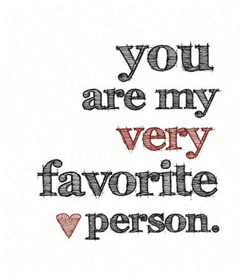 You Are My Very Favorite Person Art Print Black And Red