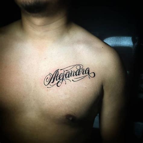 Details 87 About Name Tattoos On Chest Super Hot Indaotaonec