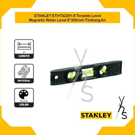Stanley Stht42291 8 Torpedo Level Magnetic Water Level 8200mm Timbang