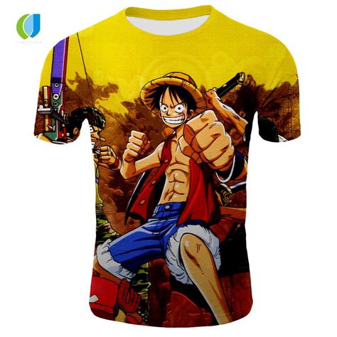 One Piece Anime Luffy Shirt Mens T Shirt Summer Latest Anime Pirate