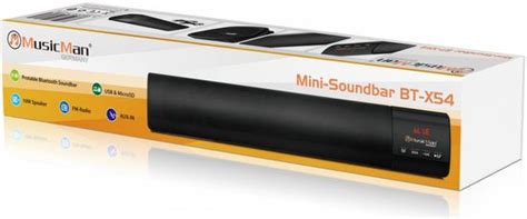 Technaxx Soundbar Musicman Mini Soundbar Bt Czarny Bt X54 Mallpl