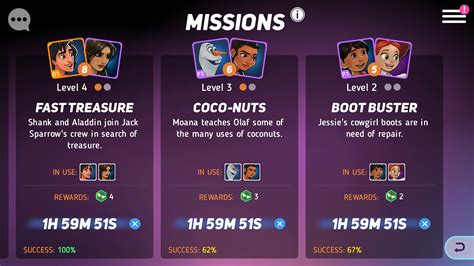 Missions Help Feedback Corner Disney Heroes Battle Mode