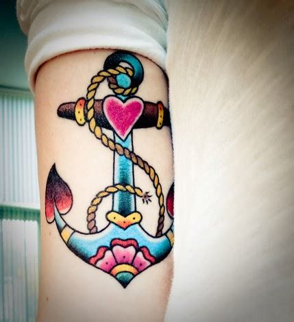 An anchor tattoo meaning is a little contradicting here. anchor tattoos designs: Anchor Tattoos Designs And Meaning