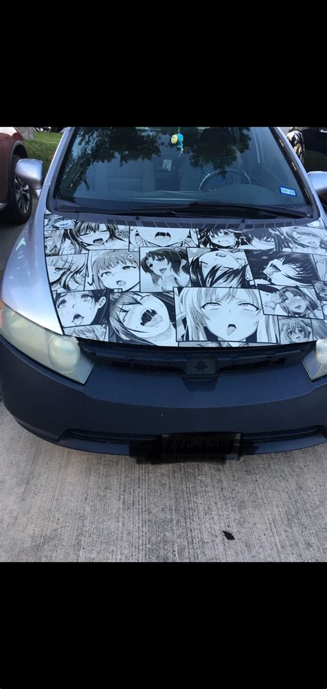 Ahegao Faces On Fing Car Ratbge