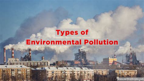 Different Types Of Environmental Pollution Earth Reminder