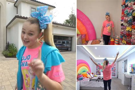 Jojo Siwa 16 Shows Off Her Enormous New La Mansion Complete A Rainbow