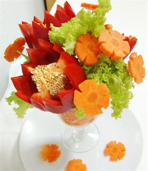 Garnishing With Vegetables And Fruits Is A Fun Idea And It Always Gives