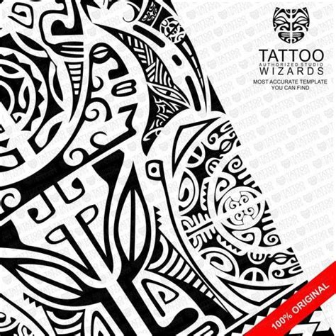 Maori Warrior Of Fury Vector Tattoo Template Stencil Tattoo Wizards