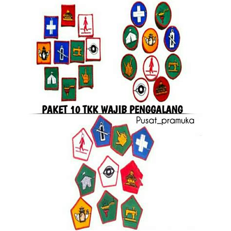 Jual Logo Bordir Tkk Pramuka Wajib Penggalang Purwa Madya Utama Paket