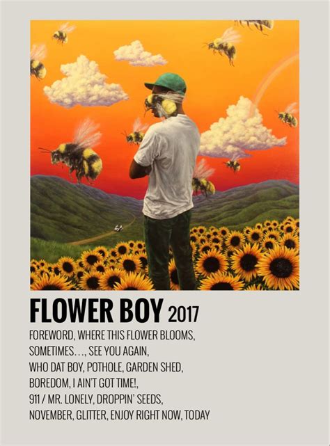 Flower Boy Album Poster Flower Boy Album Music Poster Ideas Music