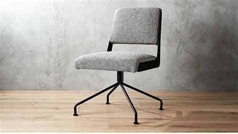 Rue Cambon Grey Tweed Office Chair Reviews Cb2