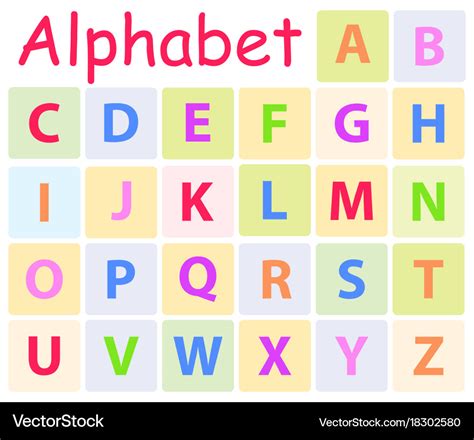 Capital Letters Alphabet