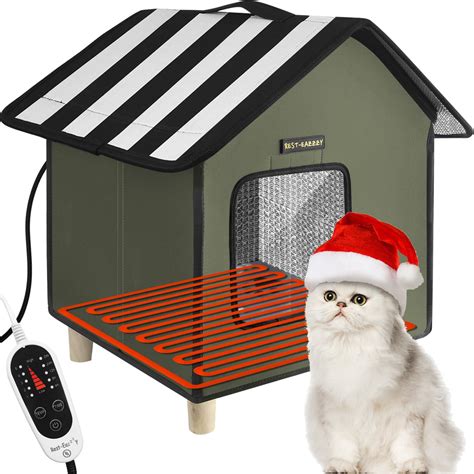 Rest Eazzzy Cat House Outdoor Cat Bed Weatherproof Cat Shelter For
