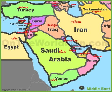 Best Map Of Middle East