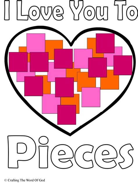 7 Best Images of I Love You To Pieces Printable - Love You to Pieces