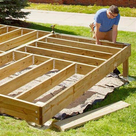 How To Build A Platform Deck Diy Deck Deck Designs Backyard Deck