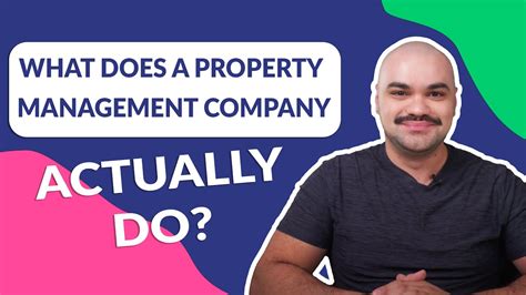 What Do Property Management Companies Do Youtube