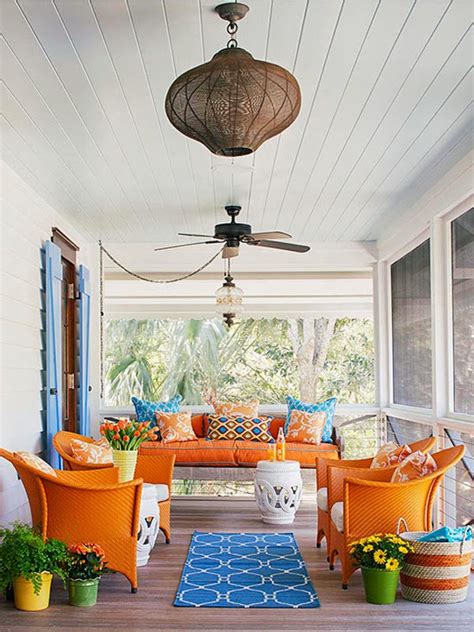 Outdoor Living Bright And Colorful Outdoor Living Spaces